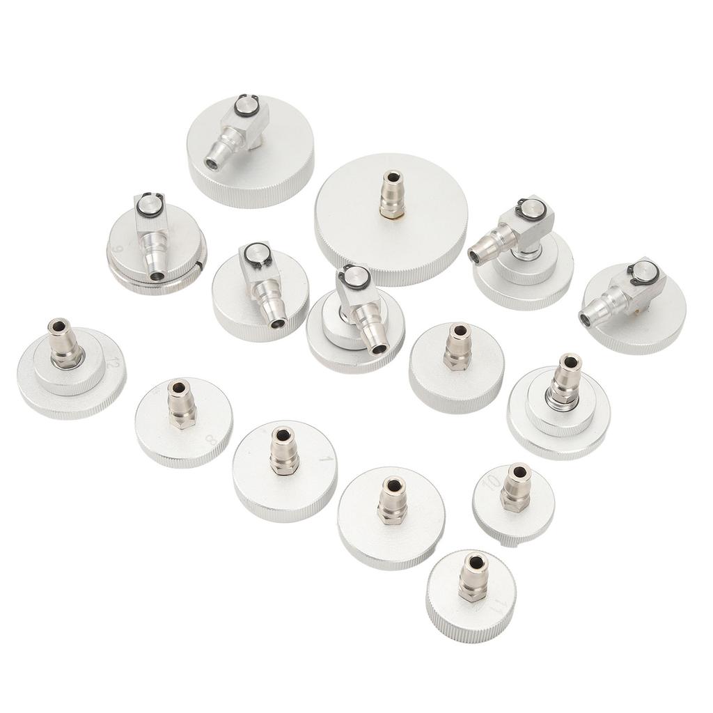 15Pcs Master Cylinder Adapter Set Leakproof Brake Fluid Bleeder Adapter Universal for Automobiles