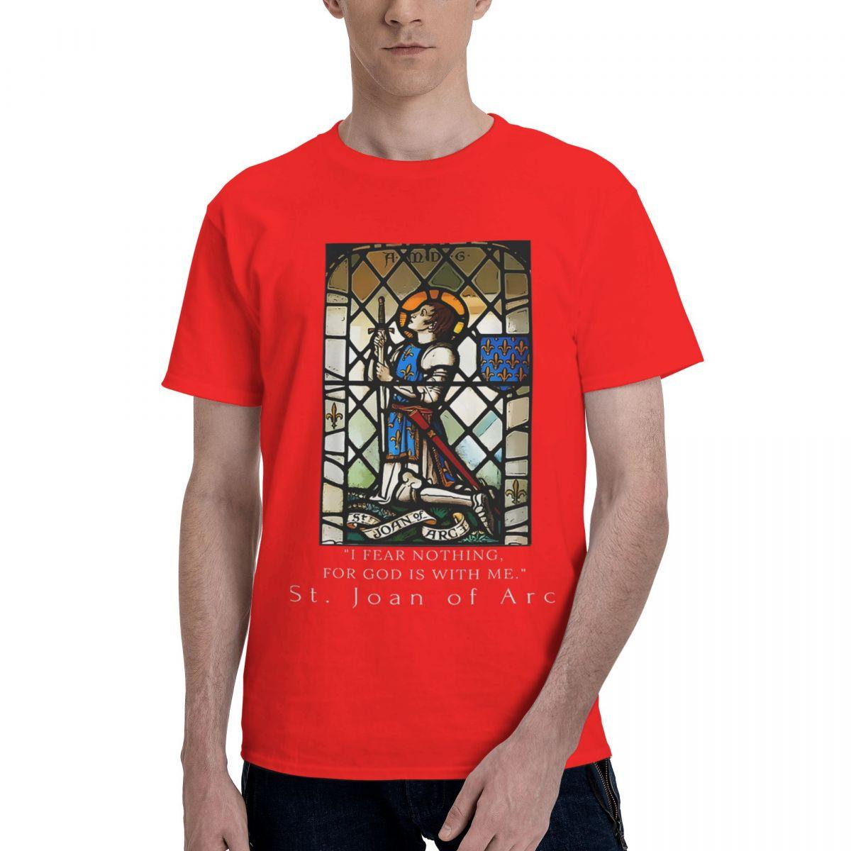 St Joan Of Arc 100 Cotton Casual Breathable Confortable Kawaii Mens Clothing Brands T Shirt Men S