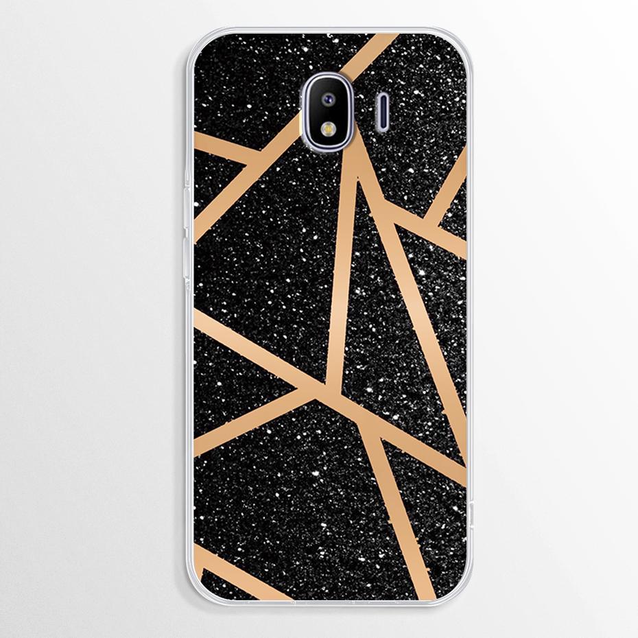 Marble Case For Samsung Galaxy J4 2018 Case J400 J400F Soft TPU Cover For Samsung Galaxy J4 Plus J 4 J4+ Case J415F Fundas Cover