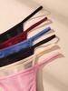 6 Stück/Set Sexy Hüftstrings Damen Bikini-Slips T-Back Unterhosen S-XXL Weiblich G-String Slip Damen String Dessous