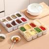 Große Snackbox mit Deckel, unterteiltes Serviertablett, transparenter Organizer für Süßigkeiten, Bausteine, Nüsse, Snacks mit 8 Fächern, tragbare Wurstwaren