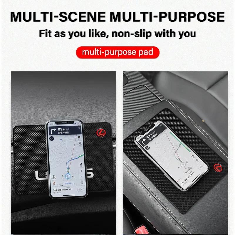 YOM1 For Lexus PVC Car Dashboard Sticky Non Slip Mat Phone Holder Anti-Slip Silicone Mat CT ES GS NX IS250 RX350 IS200 LX570 UX250h