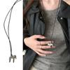 Elegant Silver Horse Pendant Necklace For Women Stylish Charm Jewellery Perfect Gift Long Sweater Chain
