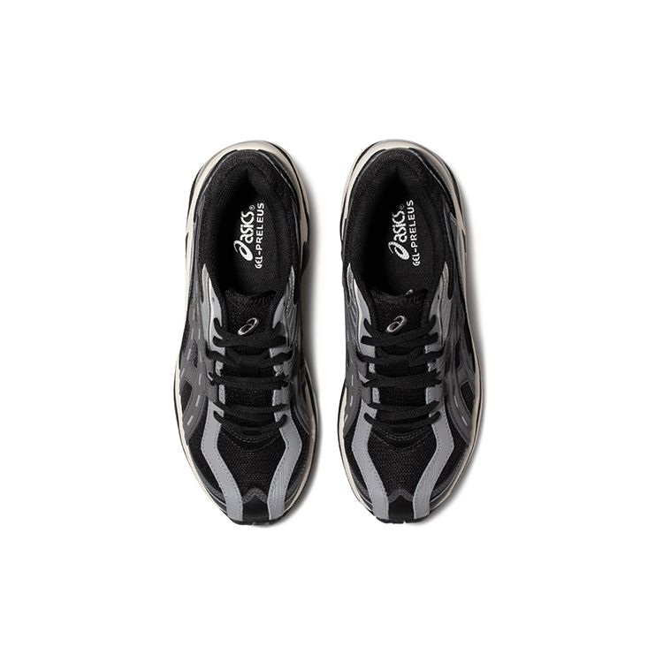 Asics Gel-Preleus Látka Syntetická kůže Síťovina Retro Nízké Lifestylové Tenisky Dámské tenisky Černá Šedá 1201A838-003