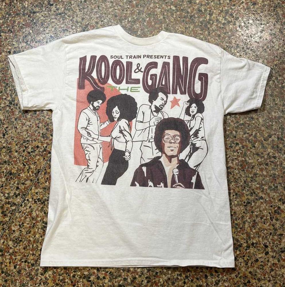 

Редкая футболка с коротким рукавом из хлопка Kool & the Gang Белая Размер S-5XL AL678 Унисекс M