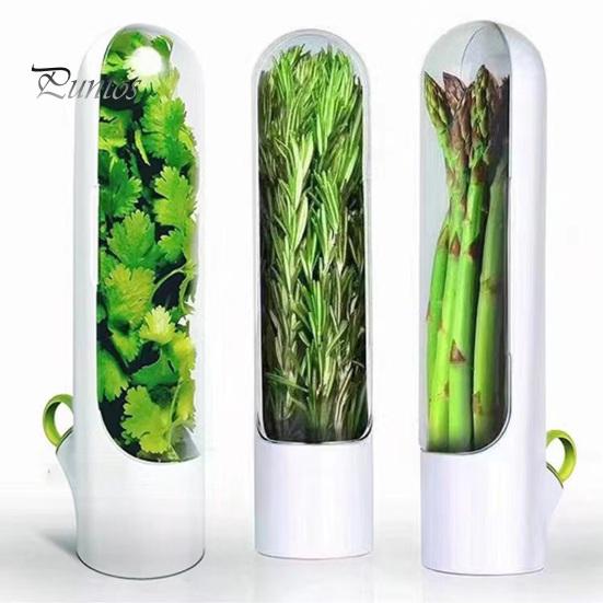 Plant Stem Hydrator Herb Saver for Refrigerator, Pods Cilantro Containers Refrigerator Side Door Storage Fresh Keeper Parsley Asparagus Kitchen
