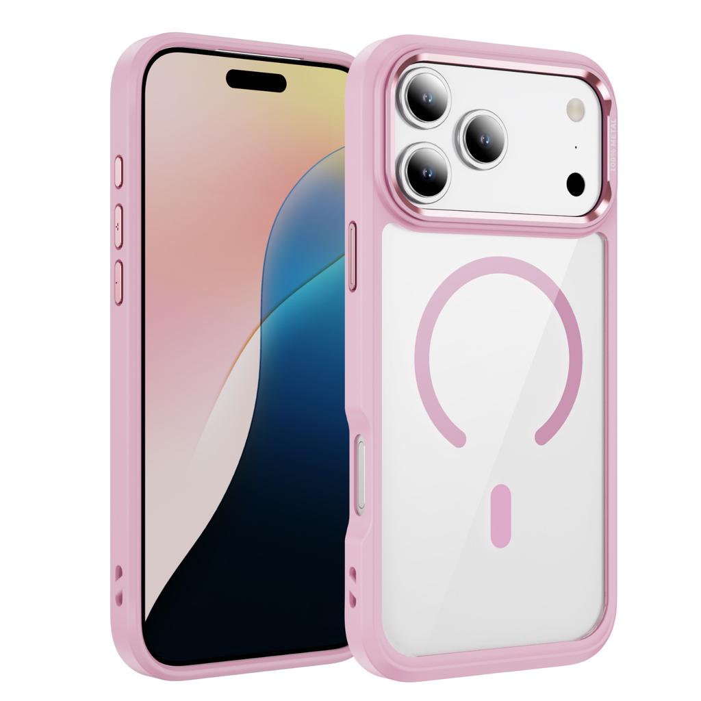New Transparent Magnetic Phone Case 2.0mm PC Phone Protective Case for Apple 13pro for Apple 17 Phone Case