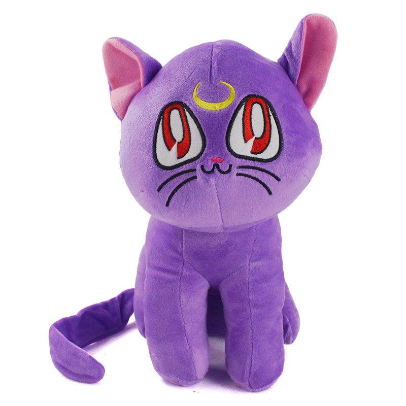 New 28CM Sailor Cartoon Moons Cute Anime Luna Cat Kawaii Toys Soft Cute Animals Plush Toys Christmas Birthday Gifts