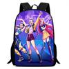 Kpop Witch Hunter Group Schoolbag High Definition Printing Casual Light Backpack Primary School