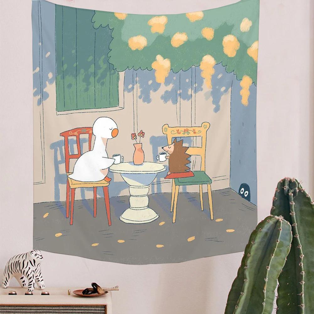 Детский гобелен с рисунком утки в стиле бохо — фото 3