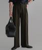 Baulopeulodeogteu Wool Tr Wide Slacks [Khaki]