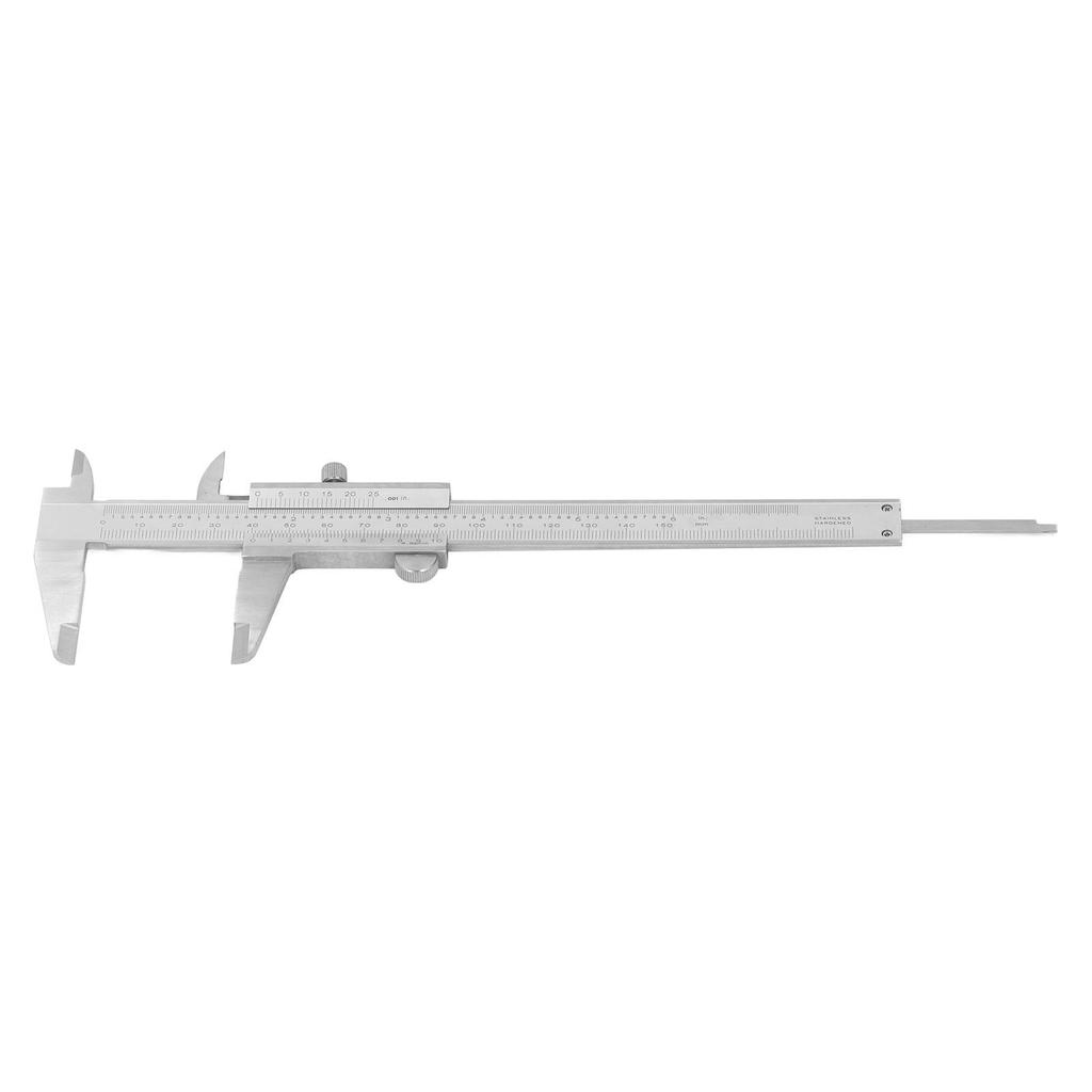 Vernier Caliper High Accuracy 0 To 150mm Range 0.001in 0.02mm Resolution Stainless Steel Caliper for Mechanical Sizes