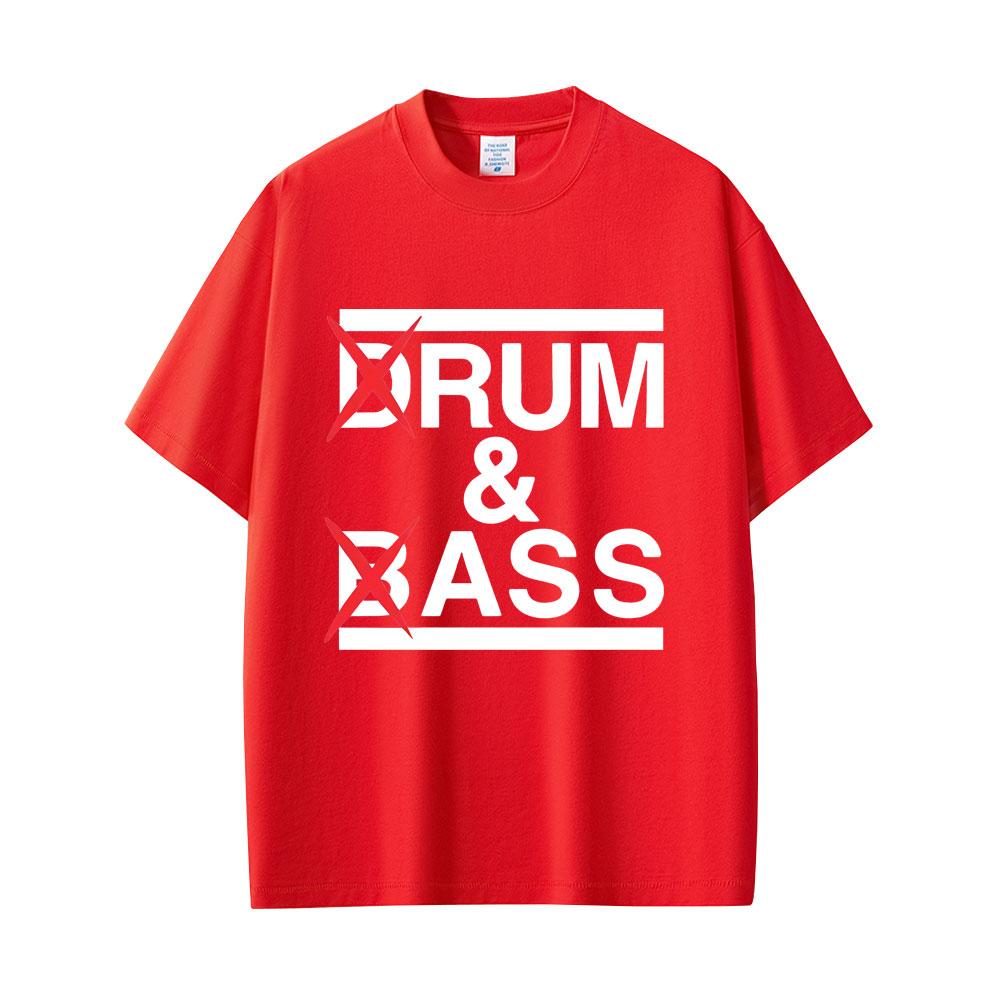 Drum and Bass Funny Meme T Shirts Rum and Ass Lovers Jokes Short Sleeve Men Casual Cotton T-shirt Men's Fashion Oversized Tshirt
