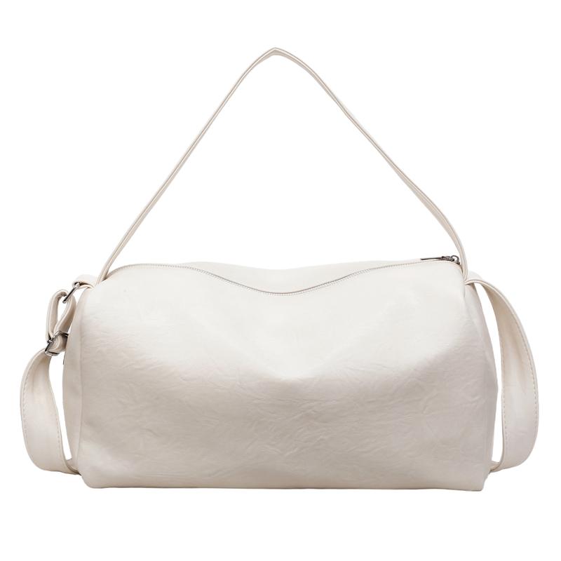 Commuter Shoulder Bag Messenger Bag Women's Simple Casual Handbag Large Capacity Solid Color Commuter Tote Bag