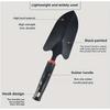 Metal Garden Trowel with Ergonomic Black Handle and Orange Trim - Perfect Tool for Planting Flowers and Vegetables
