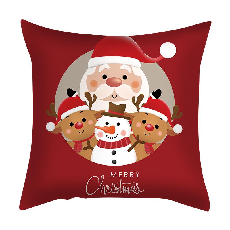 Santa Claus Pillowcase Nordic Exclusive for Amazon Living Room Bedroom Cushion Pillow Can Be Customized
