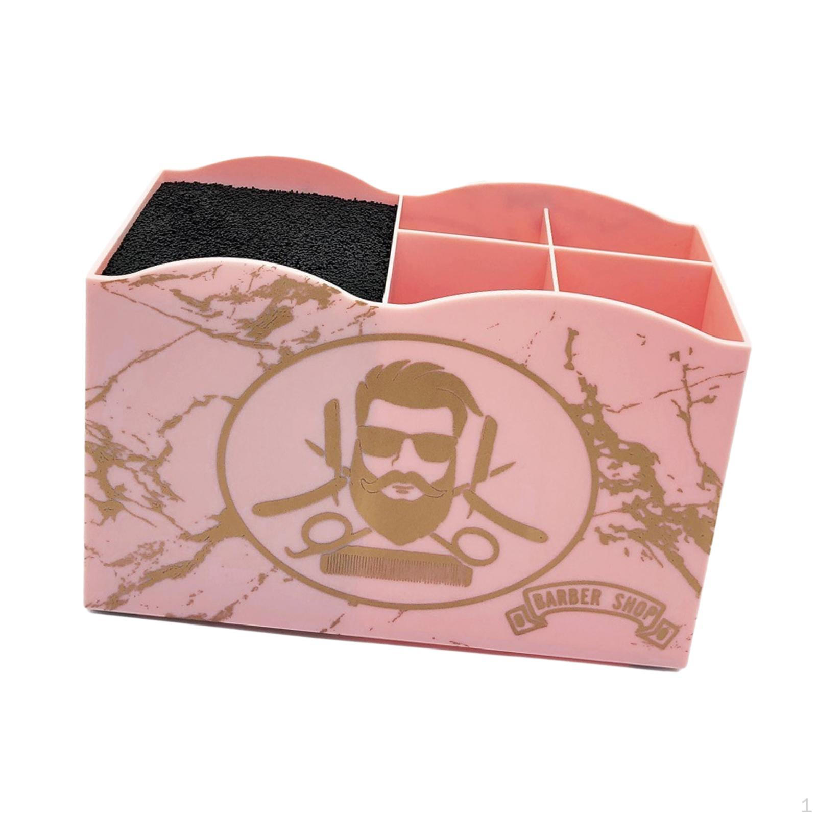 

Держатель парикмахерских инструментов Стойка для принадлежностей для ножниц Ящик для хранения парикмахерских ножниц для салона розовый