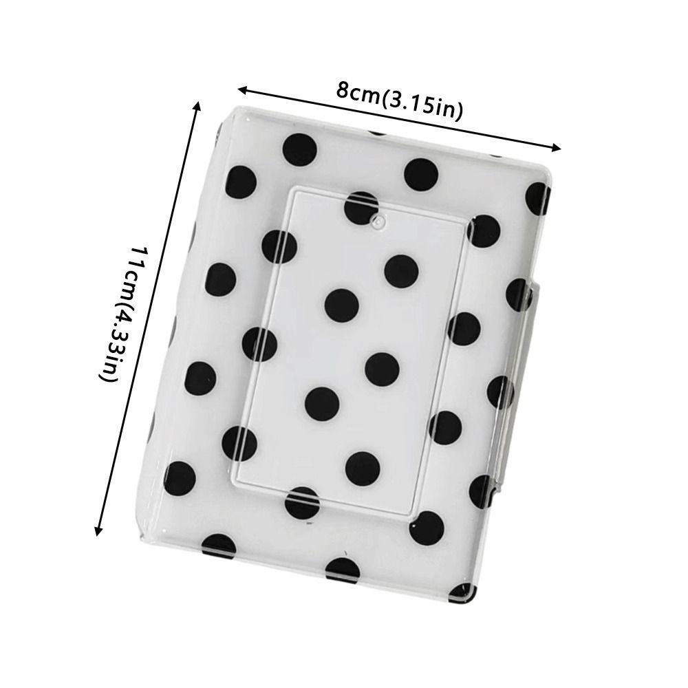 40 Slots Photocard Binder Polka Dot Idol Picture Storage Book Portable Photo Album