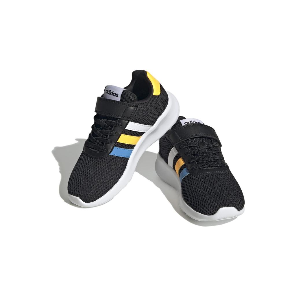 Adidas Neo Lite Racer 3.0 Mesh Slip-Resistant Shock Absorbing Durable Low-Top Casual Shoes Kids Sneakers Black HP5799