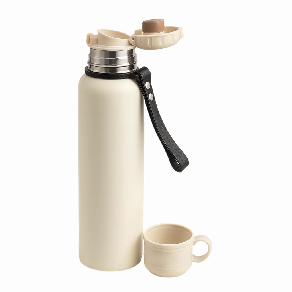 IOLOYU 1 Liter Large Capacity Stainless Steel Thermos Water 1000ml Direct Drinking Opening and Easy To Stylish Vacuum Insulated Water Portable with