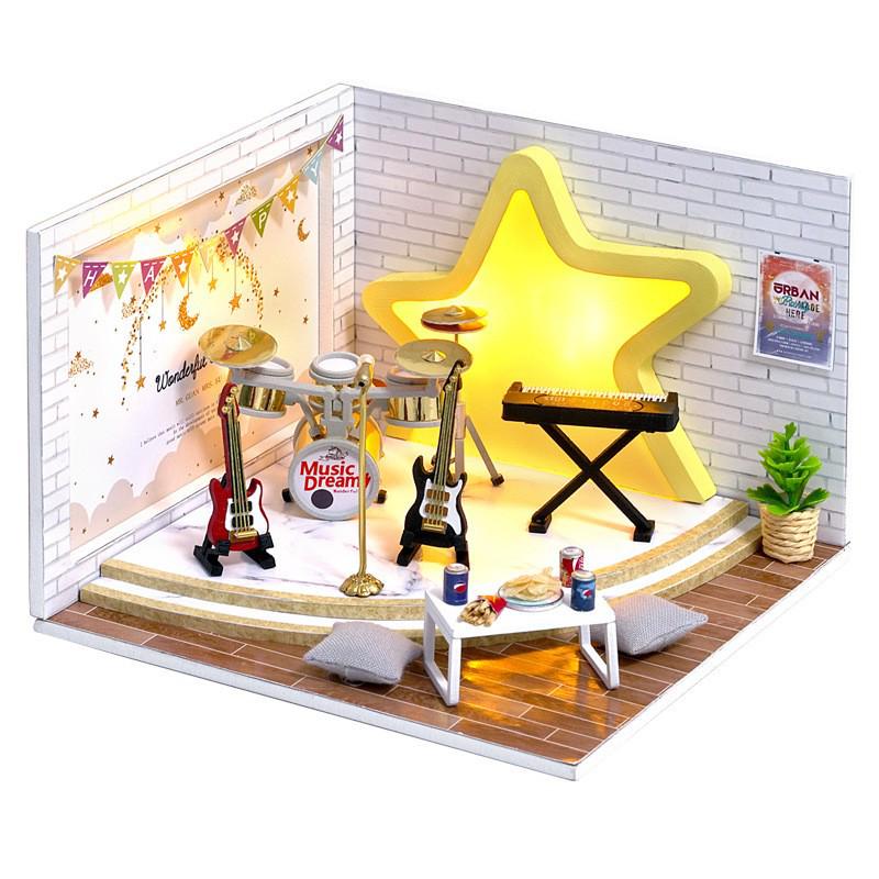 Zhi Qu Wu Children s DIY 3D Puzzle House - Educational Wooden Toy & Birthday Gift