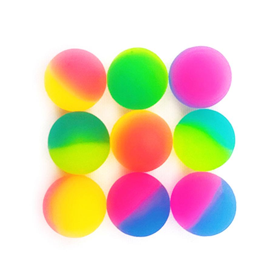 16/32/100pcs Doubl Color Bouncy Ball Cat Dog Training Tool Festival Party Supplies for Friends Gathering Interactive Game XJM
