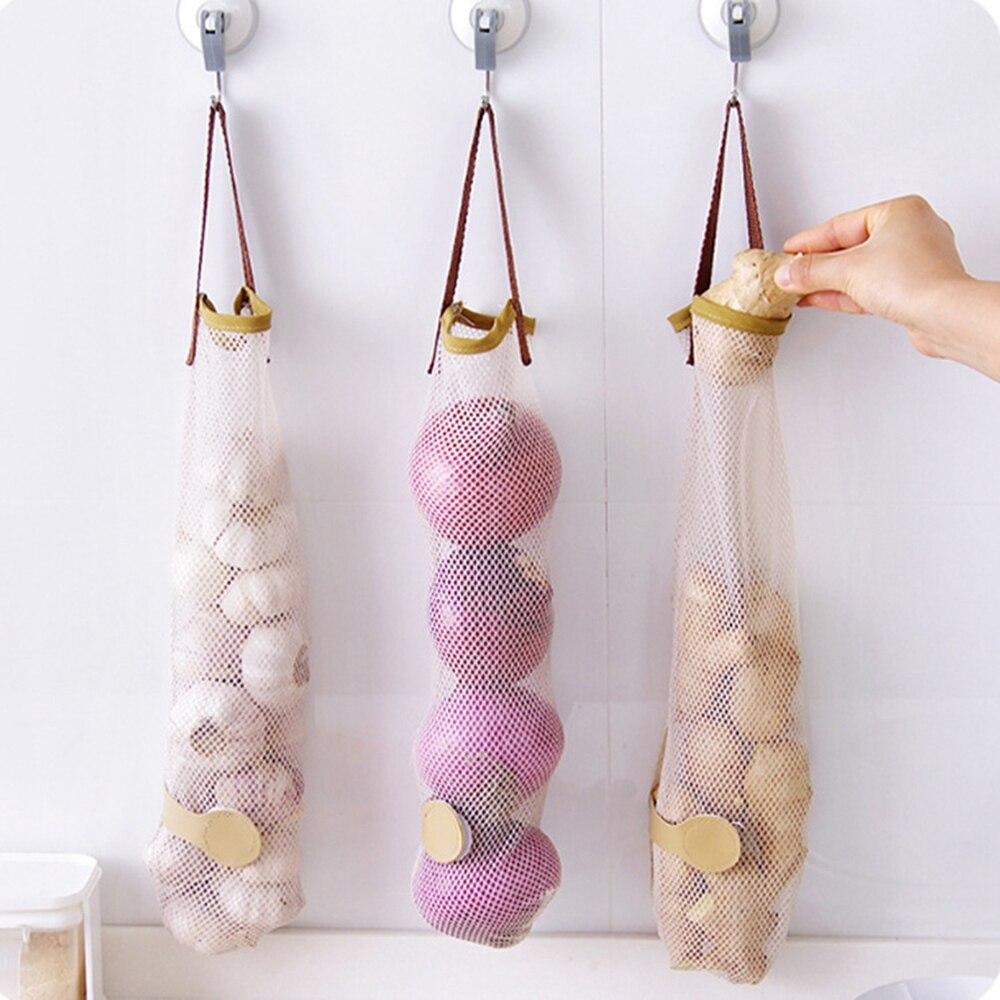Storage Net Bag Multi-purpose Hangable Kitchen Onion Potato Tomato