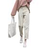 2021 Korean-Style High-Waisted Cropped Straight-Leg Jeans: Slimming, Versatile, Loose, Casual Wide-Leg Pants for Women