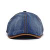 Neu gewaschener Denim-Baumwoll-Achtkant-Hut Mode-Barett für Herren und Damen Verstellbare Kappe