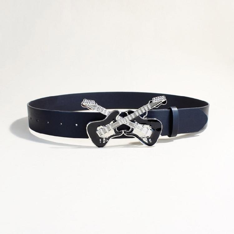 Unisex Gothicism Leather Belt Comfortable Elastic Waist Belt Stretchable Belt for Music Festivals
