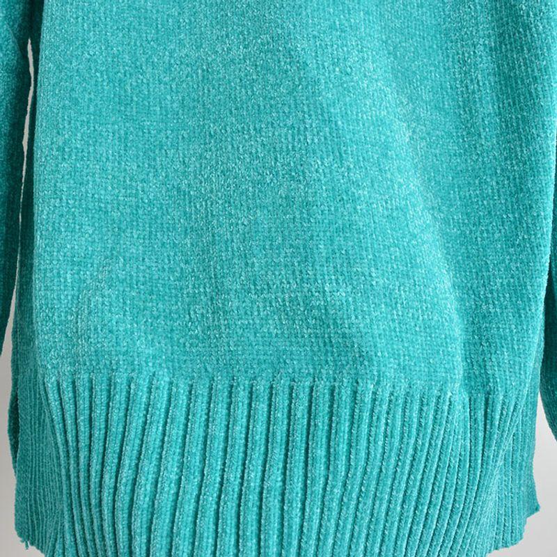 Trade Original Order Fashion Half Turtleneck Pullover Long Sleeves Knitwear Female Autumn and Winter Sweater Soft Glutinous Loose All-Matching Top