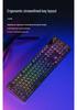 Retro Punk Mechanical Keyboard and Silent Wired Mouse Set for Desktop