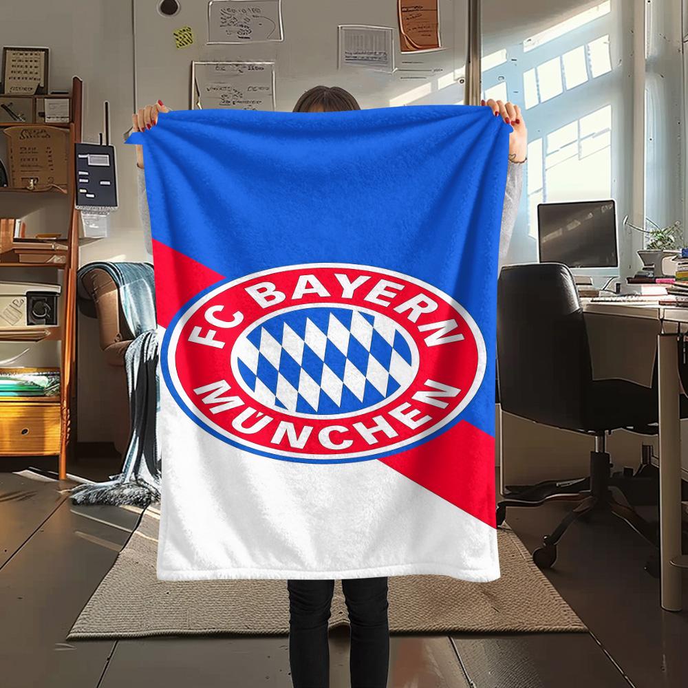 

FCB logo Print FlAannel Blanket, High quality Comfortable for All Seasons, Home Decor, Warmth and Comfort 80cm x 120cm