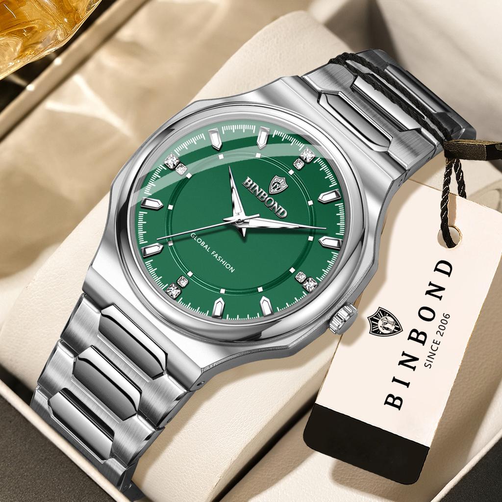 Luxury Quartz Watches for Men Luminous Display Waterproof Male Gifts Watch Steel Strap Reloj Timepiece