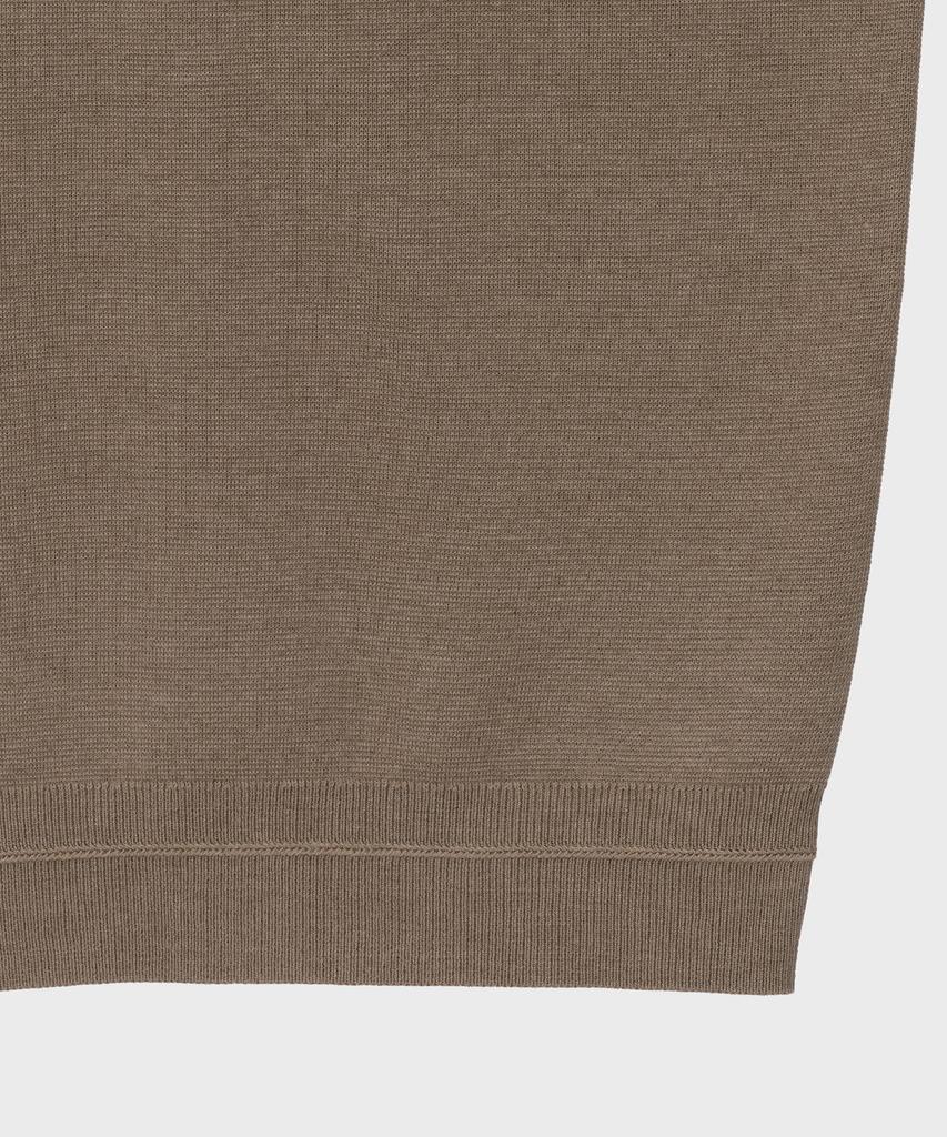 BASIC HOUSE Uni Daily Round Neck Knit Beige Lwkt7101