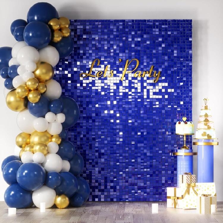 24Pieces  Reflective Party Decorations Interchangeable Glittering Panels For Photo Booth Backdrops Event