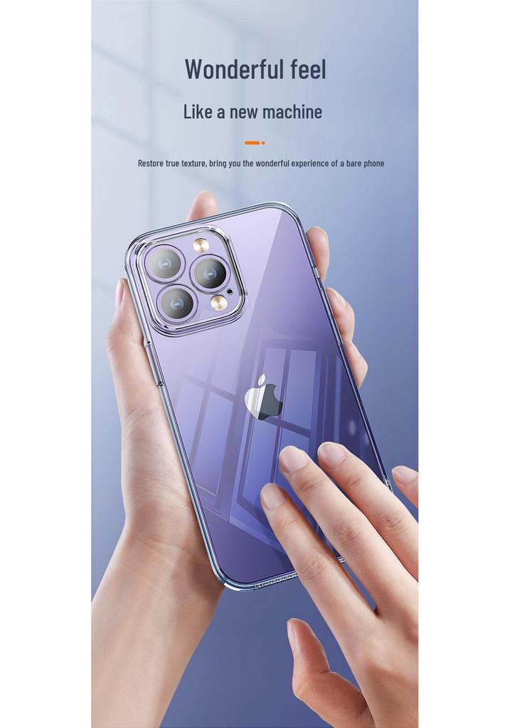 Transparent Soft Shell Case for iPhone 13, 14, 15, 16, and 17: Ultra-Thin, Anti-Fall, Four-Corner Protection