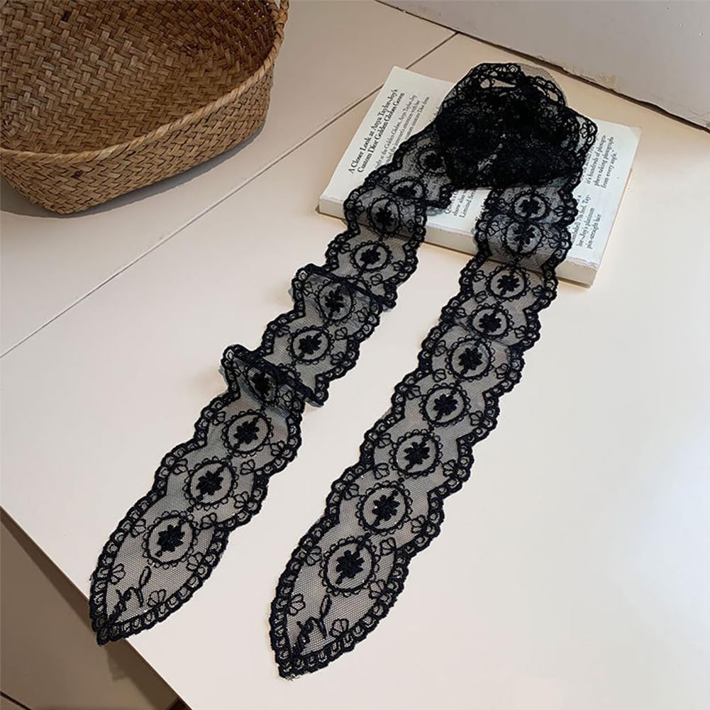 FASELE Lace Choker Lace Hair Ribbon Hair Hair Decorative Gentle Mori Girl Lace Hat Head Stylish Everyday Gift Hairband, Headband, Tie, Tie,