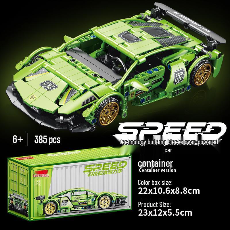 

Lele Brothers 8768 Racing Car Model - Compatible with Lego Small Particle Building Blocks