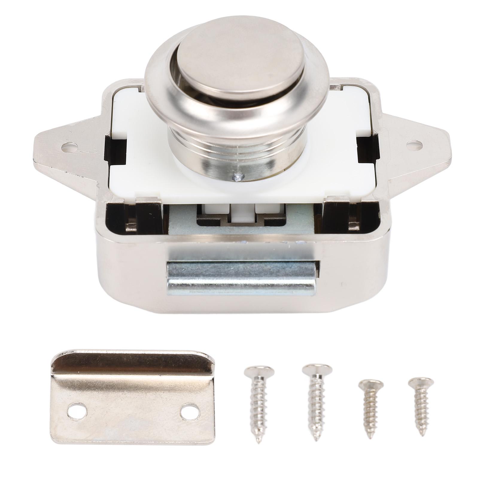 Кнопочный замок для шкафа, стильный вид, бесключевой замок для двери шкафа, кнопочный замок для автофургона, яхты, мотора Pearl Ni Color