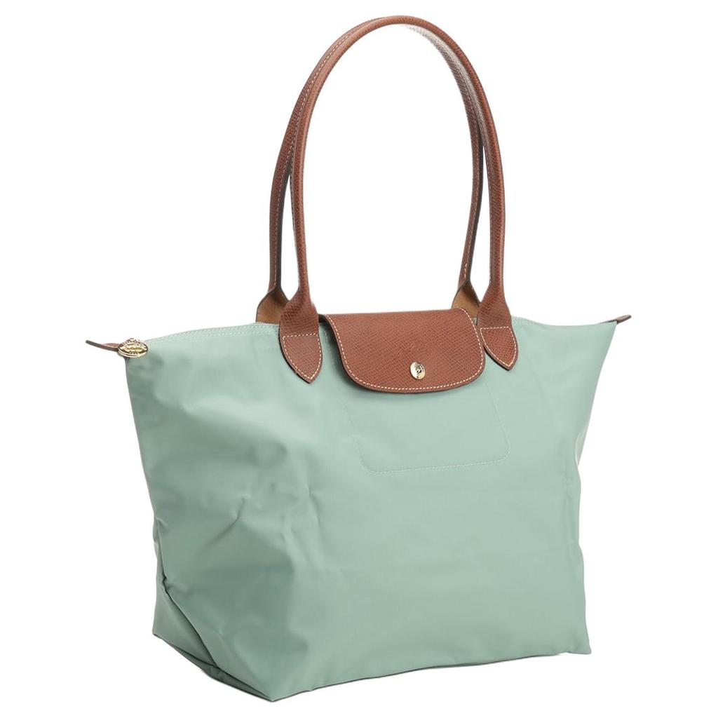 Longchamp Borsa Tote Pieghevole Le Pliage Originale in Tela Riciclata Borsa della Spesa Borsa a Spalla Grande da Donna Verde Pallido L1899089P99