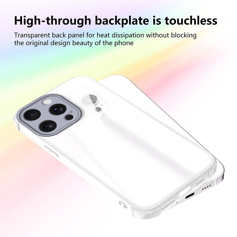 For iPhone 15 Pro Max Case Reinforced Corner Shockproof TPU + Acrylic Phone Cover