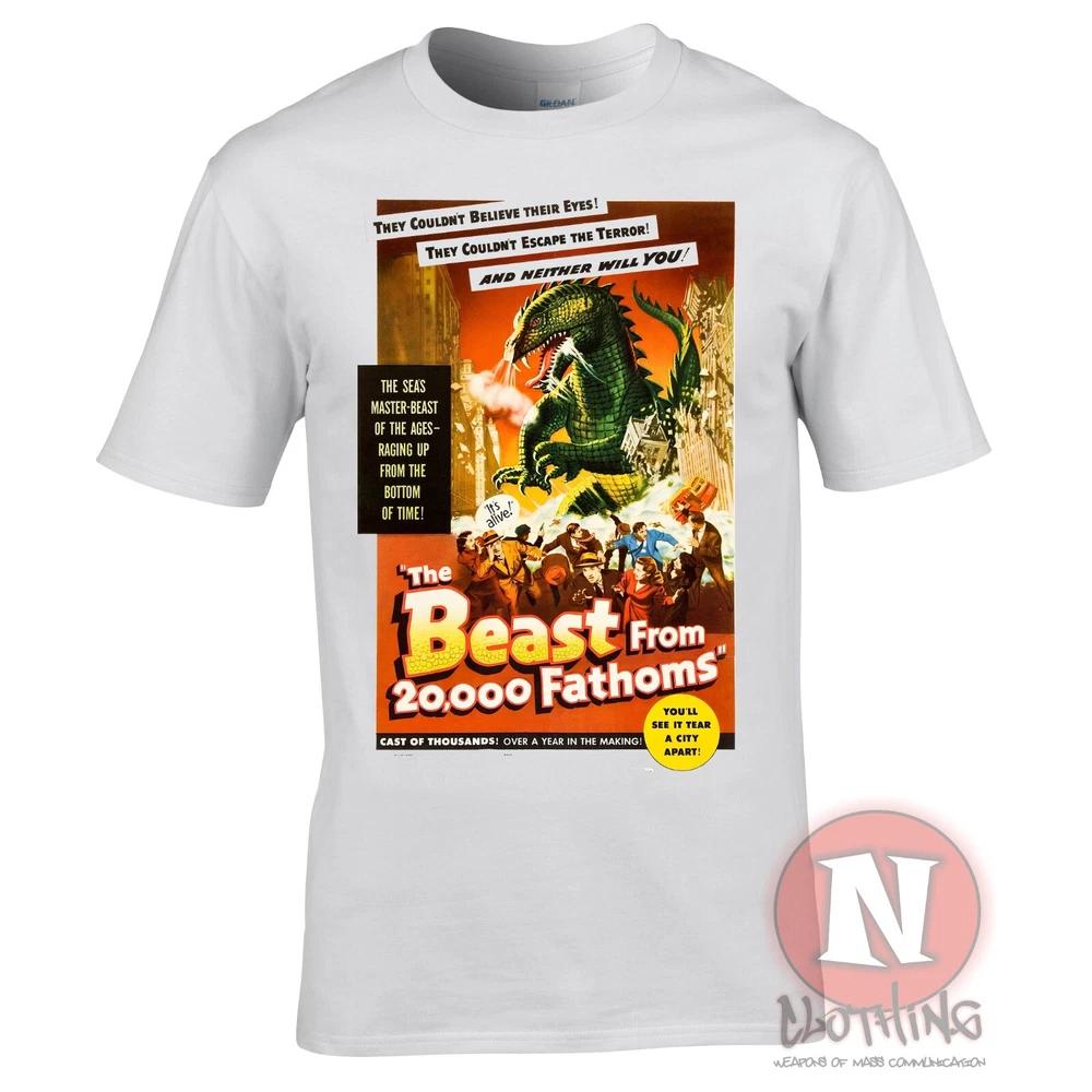 The Beast From 20000 Fathoms TShirt Classic Science Fiction Movie Poster 1953 2XL