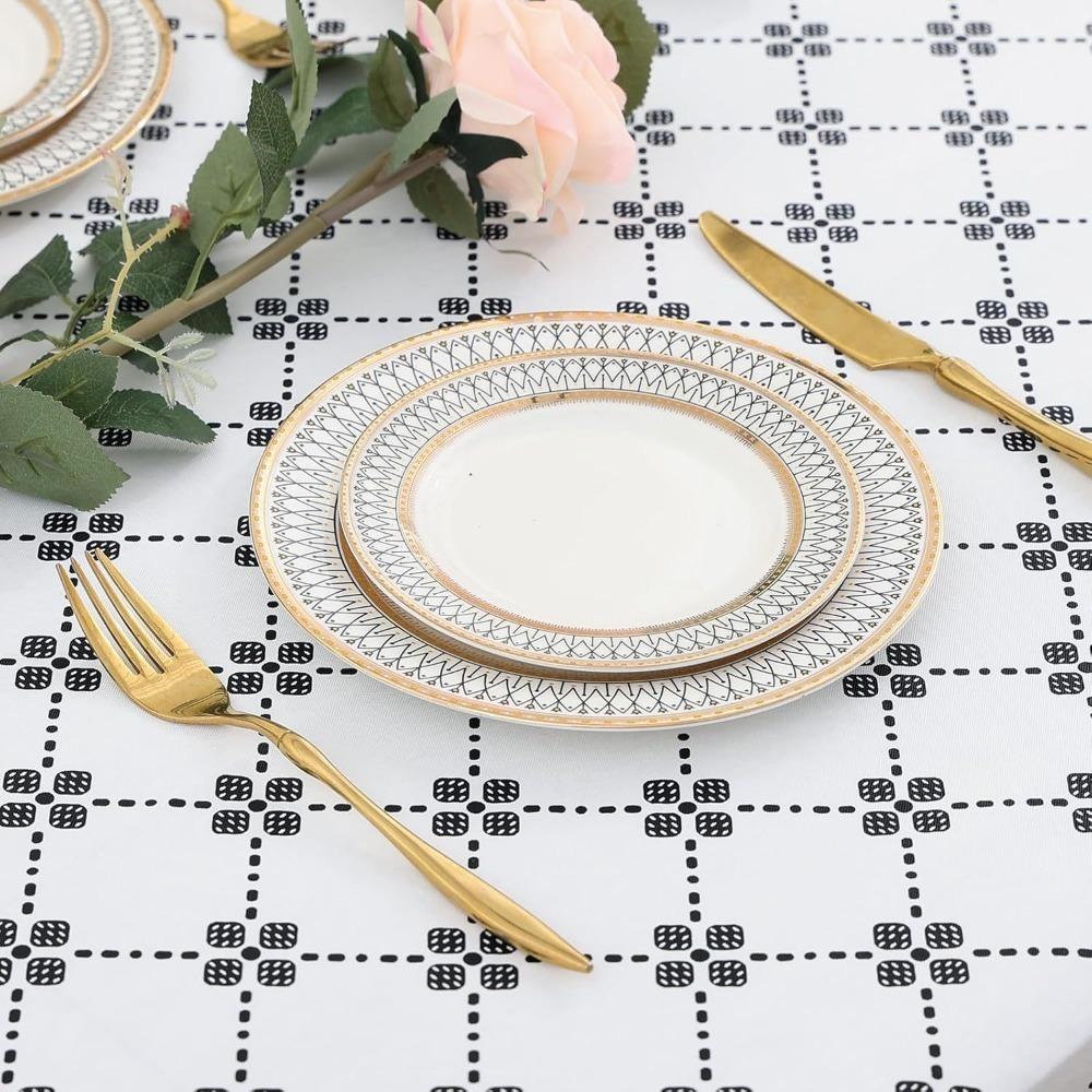 Elastic Edge Elastic Fitted Tablecloth Scratch Resistant Table Linen Table Cover  Camping