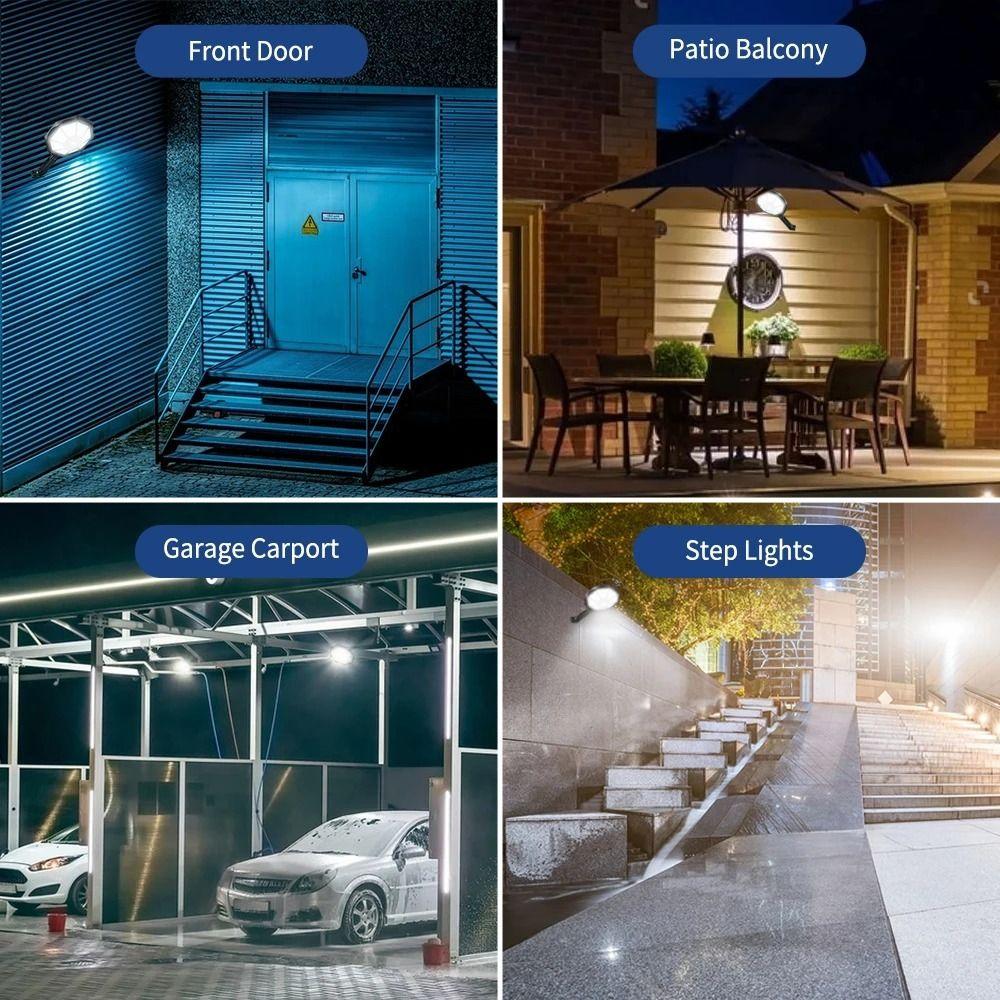 Efficient Solar Power Solar Wall Light Soft Even Brightness Fine Weather Resistance 180 Degree Round Light for 3.2V/6000mAh