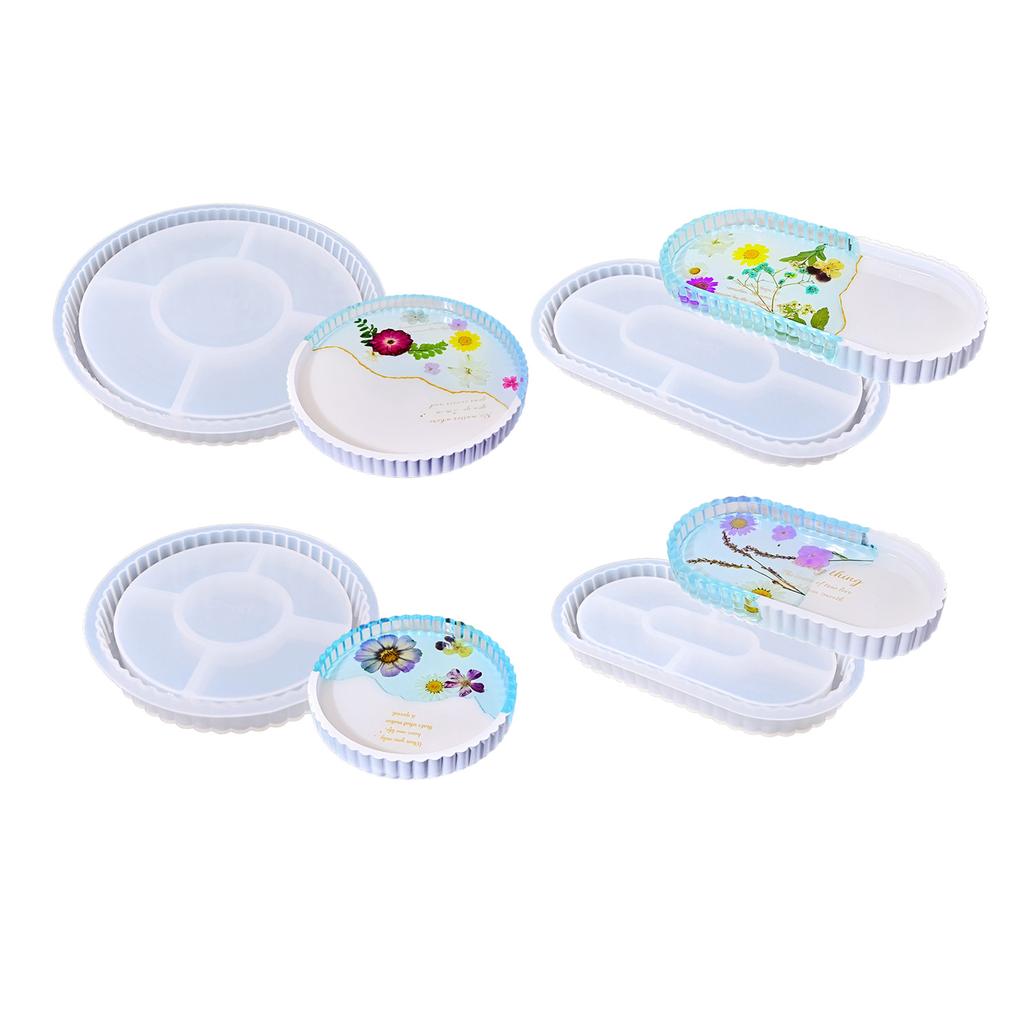 Large Flower Sturdy Silicone Resin Mould for Epoxy Castes Jewelry Dishes Tray Making Creative Craft Supplies Projects