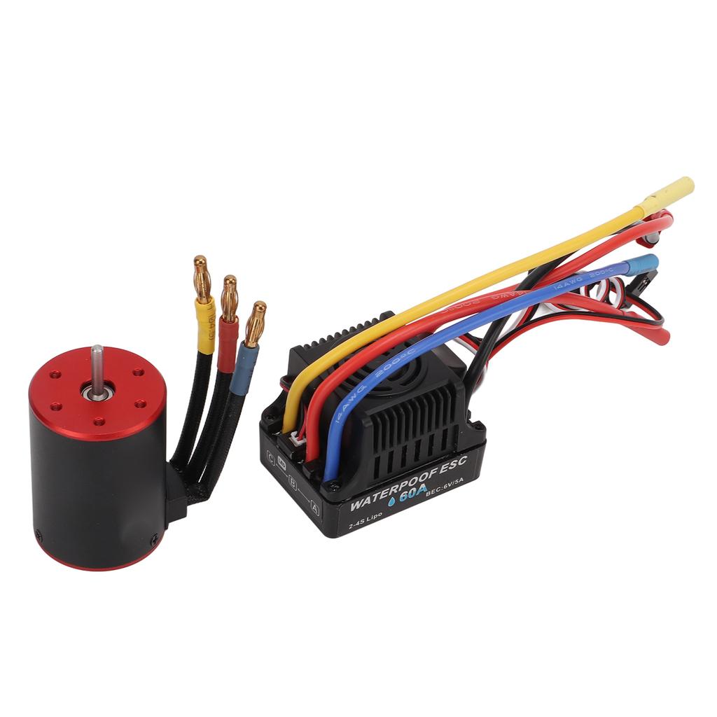 Moteur Sans Balais DollaTek 3650 3900KV 4 Pôles – Pour Voiture RC 1/10, Puissance Et Durabilité !