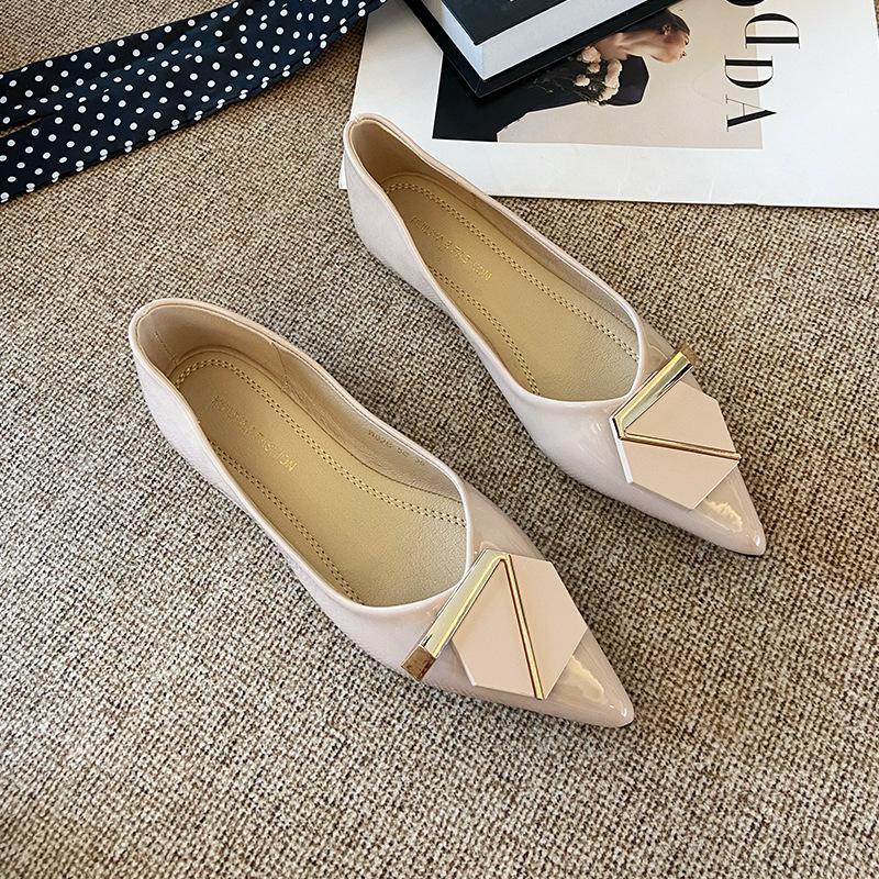 

Leather high heels, thin heels, women s pointed heads, new shallow mouth shoes, single shoes, women s shoes, versatile shoes, summer non-slip and a 40 розовый