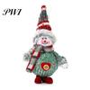 Handmade Christmas Ornaments Plush Doll Hanging Ornament Mini Colorful Cloth Santa Claus Snowman Deer Festive Atmosphere Decorations Foam Plushies