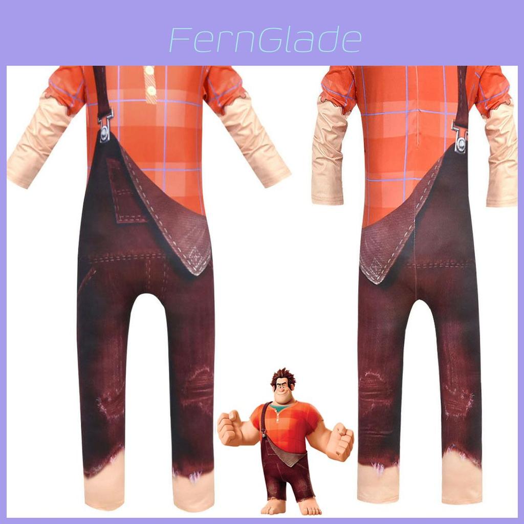 Kids Wreck-it Ralph 2 Cosplay Costume Featuring Soft And Comfortable Jumpsuit Design
